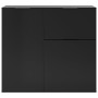 FMD Cómoda con cajón y puertas negro 89,1x31,7x81,3 cm von , Schubladen - Ref: Foro24-447416, Preis: 206,84 €, Rabatt: %