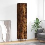 Aparador de madera contrachapada roble ahumado 34,5x34x180 cm de , Aparadores - Ref: Foro24-3198822, Precio: 105,16 €, Descue...
