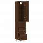 Aparador alto madera contrachapada roble marrón 34,5x34x180 cm von , Sideboards - Ref: Foro24-3198888, Preis: 109,18 €, Rabat...