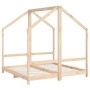 Estructura de cama deniños madera maciza de pino 2x(70x140) cm by , Cribs and beds for children - Ref: Foro24-3200592, Price:...