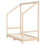 Estructura de cama deniños madera maciza de pino 2x(70x140) cm by , Cribs and beds for children - Ref: Foro24-3200592, Price:...