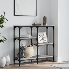 Mesa consola madera de ingeniería gris Sonoma 80x29x75 cm de , Mesas auxiliares - Ref: Foro24-834078, Precio: 53,72 €, Descue...