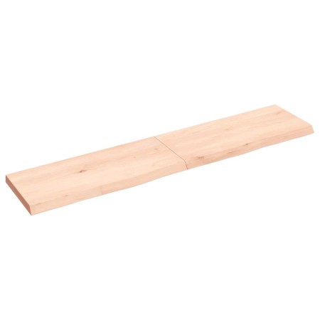 Estante de pared madera maciza roble sin tratar 140x30x(2-4) cm by , Shelves and shelves - Ref: Foro24-363580, Price: 45,21 €...