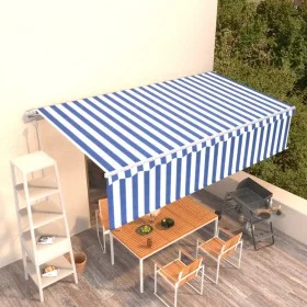 Automatisch einziehbare Markise mit Rollo 6x3 m blau und weiß von vidaXL, Markisen - Ref: Foro24-3069366, Preis: 525,58 €, Ra...