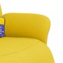 Sillón reclinable de masaje con reposapiés tela amarillo claro von , Sessel - Ref: Foro24-356541, Preis: 264,88 €, Rabatt: %
