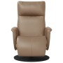 Sillón reclinable con reposapiés cuero sintético capuchino by , Armchairs - Ref: Foro24-356548, Price: 186,81 €, Discount: %