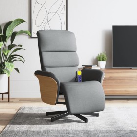Sillón reclinable de masaje con reposapiés tela gris claro von , Sessel - Ref: Foro24-356613, Preis: 263,43 €, Rabatt: %