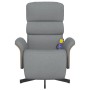 Sillón reclinable de masaje con reposapiés tela gris claro von , Sessel - Ref: Foro24-356613, Preis: 263,43 €, Rabatt: %