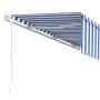 Automatisch einziehbare Markise mit Rollo 6x3 m blau und weiß von vidaXL, Markisen - Ref: Foro24-3069366, Preis: 514,88 €, Ra...