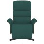 Sillón reclinable con reposapiés tela verde oscuro by , Armchairs - Ref: Foro24-356605, Price: 209,80 €, Discount: %