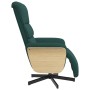 Sillón reclinable con reposapiés tela verde oscuro by , Armchairs - Ref: Foro24-356605, Price: 209,80 €, Discount: %