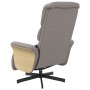 Sillón reclinable de masaje con reposapiés tela gris taupe de , Sillones - Ref: Foro24-356618, Precio: 211,59 €