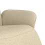 Sillón reclinable con reposapiés tela color crema by , Armchairs - Ref: Foro24-356607, Price: 209,80 €, Discount: %