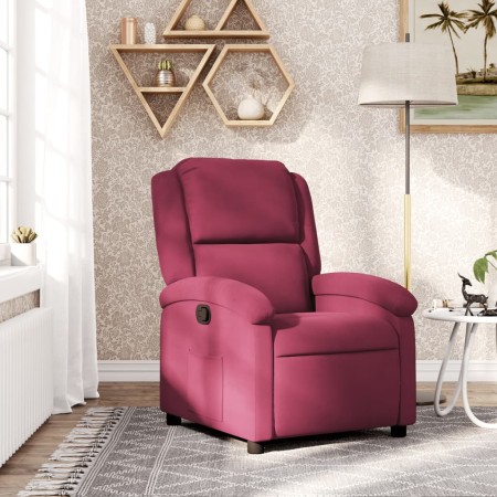Sillón reclinable de terciopelo rojo tinto von , Sessel - Ref: Foro24-371802, Preis: 226,45 €, Rabatt: %