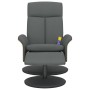 Sillón reclinable de masaje con reposapiés tela gris oscuro by , Armchairs - Ref: Foro24-356543, Price: 203,12 €, Discount: %