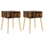 Mesitas noche 2 uds madera ingeniería roble ahumado 40x40x56 cm de , Mesitas de noche - Ref: Foro24-326812, Precio: 73,50 €