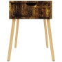 Mesitas noche 2 uds madera ingeniería roble ahumado 40x40x56 cm by , Nightstands - Ref: Foro24-326812, Price: 73,56 €, Discou...