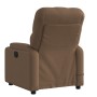 Sillón reclinable con masaje de tela marrón by , Armchairs - Ref: Foro24-372495, Price: 250,09 €, Discount: %