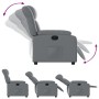 Sillón reclinable de cuero sintético gris by , Armchairs - Ref: Foro24-373563, Price: 211,85 €, Discount: %