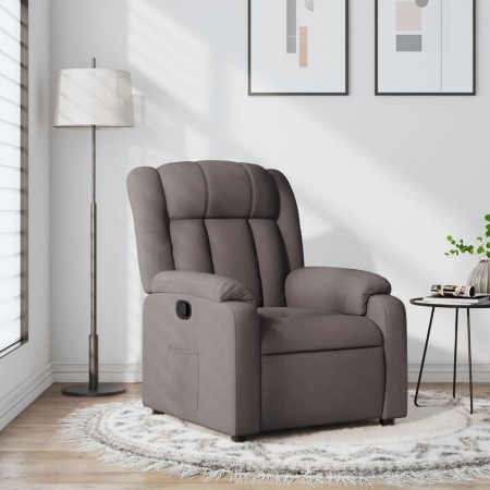 Sillón reclinable de tela gris taupe by , Armchairs - Ref: Foro24-373582, Price: 239,18 €, Discount: %
