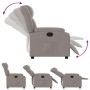 Sillón reclinable de tela gris taupe by , Armchairs - Ref: Foro24-373582, Price: 239,18 €, Discount: %
