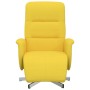 Sillón reclinable con reposapiés tela amarillo claro by , Armchairs - Ref: Foro24-356569, Price: 183,25 €, Discount: %