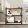 Librería 3 estantes madera ingeniería roble marrón 80x30x86 cm de , Librerías y estanterías - Ref: Foro24-837671, Precio: 48,...