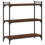 Librería 3 estantes madera ingeniería roble marrón 80x30x86 cm von , Bücherregale und Regale - Ref: Foro24-837671, Preis: 50,...