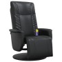 Sillón reclinable masaje con reposapiés cuero sintético negro von , Sessel - Ref: Foro24-356517, Preis: 261,24 €, Rabatt: %