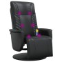 Sillón reclinable masaje con reposapiés cuero sintético negro von , Sessel - Ref: Foro24-356517, Preis: 261,24 €, Rabatt: %