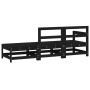 Juego de muebles de jardín 3 pzas madera maciza de pino negro von , Modulare Sofas für den Außenbereich - Ref: Foro24-825524,...
