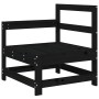 Juego de muebles de jardín 3 pzas madera maciza de pino negro von , Modulare Sofas für den Außenbereich - Ref: Foro24-825524,...