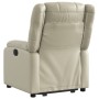 Sillón reclinable elevable cuero artificial color crema de , Sillones - Ref: Foro24-3205151, Precio: 317,24 €