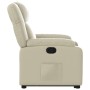 Sillón reclinable elevable cuero artificial color crema by , Armchairs - Ref: Foro24-3205151, Price: 311,13 €, Discount: %