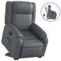 Sillón reclinable elevable cuero artificial gris by , Armchairs - Ref: Foro24-3205153, Price: 314,77 €, Discount: %