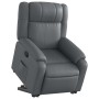 Sillón reclinable elevable cuero artificial gris by , Armchairs - Ref: Foro24-3205153, Price: 314,77 €, Discount: %
