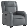 Sillón reclinable elevable cuero artificial gris by , Armchairs - Ref: Foro24-3205153, Price: 314,77 €, Discount: %