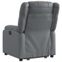 Sillón reclinable elevable cuero artificial gris by , Armchairs - Ref: Foro24-3205153, Price: 314,77 €, Discount: %