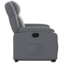 Sillón reclinable elevable cuero artificial gris by , Armchairs - Ref: Foro24-3205153, Price: 314,77 €, Discount: %