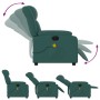 Sillón reclinable de masaje eléctrico tela verde oscuro von , Sessel - Ref: Foro24-3205310, Preis: 294,25 €, Rabatt: %