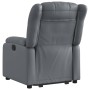 Sillón reclinable elevable eléctrico de cuero sintético gris by , Armchairs - Ref: Foro24-3205281, Price: 323,99 €, Discount: %