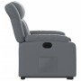 Sillón reclinable elevable eléctrico de cuero sintético gris by , Armchairs - Ref: Foro24-3205281, Price: 323,99 €, Discount: %