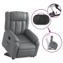 Sillón reclinable elevable eléctrico de cuero sintético gris by , Armchairs - Ref: Foro24-3205281, Price: 323,99 €, Discount: %