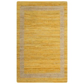 Alfombra de yute tejida a mano amarillo 160x230 cm by , Rugs - Ref: Foro24-133733, Price: 95,20 €, Discount: %