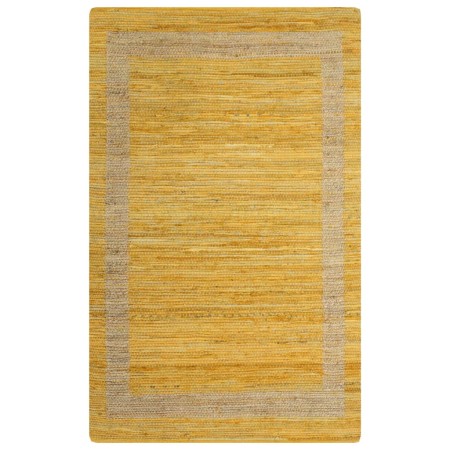 Alfombra de yute tejida a mano amarillo 160x230 cm by , Rugs - Ref: Foro24-133733, Price: 95,20 €, Discount: %