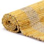 Alfombra de yute tejida a mano amarillo 160x230 cm by , Rugs - Ref: Foro24-133733, Price: 95,20 €, Discount: %
