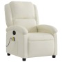 Sillón reclinable de masaje eléctrico terciopelo color crema by , Armchairs - Ref: Foro24-3204298, Price: 286,37 €, Discount: %