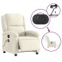 Sillón reclinable de masaje eléctrico terciopelo color crema by , Armchairs - Ref: Foro24-3204298, Price: 286,37 €, Discount: %