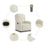 Sillón reclinable de masaje eléctrico terciopelo color crema by , Armchairs - Ref: Foro24-3204298, Price: 286,37 €, Discount: %
