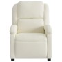 Sillón reclinable de masaje eléctrico terciopelo color crema by , Armchairs - Ref: Foro24-3204298, Price: 286,37 €, Discount: %